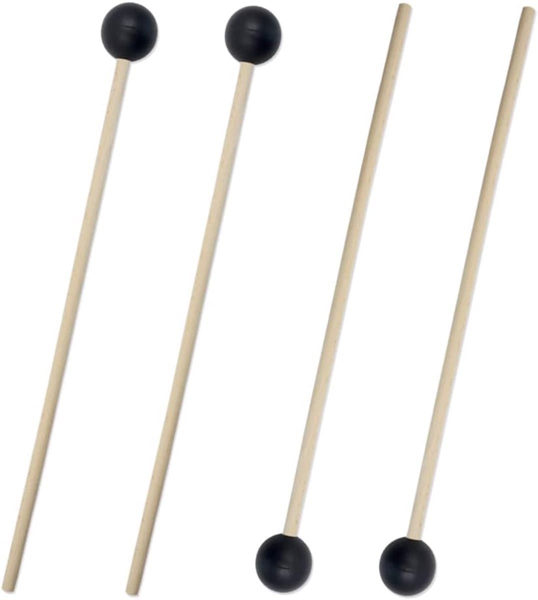 2 Paar Rubberen Slagstokken voor Marimba, Xylofoon en Klokkenspel