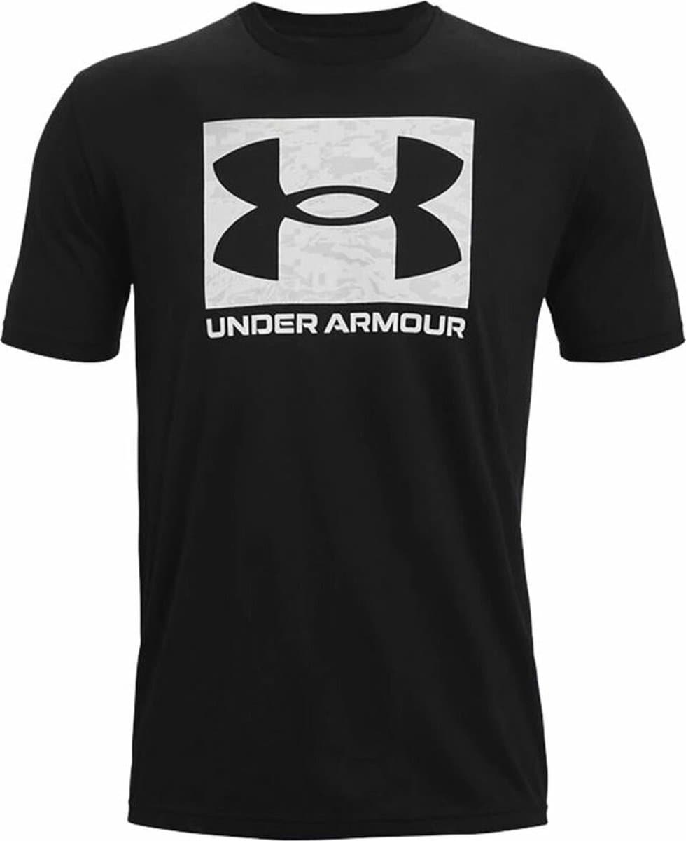 Short-sleeve Sports T-shirt Under Armour ABC Camo Boxed Logo Black
