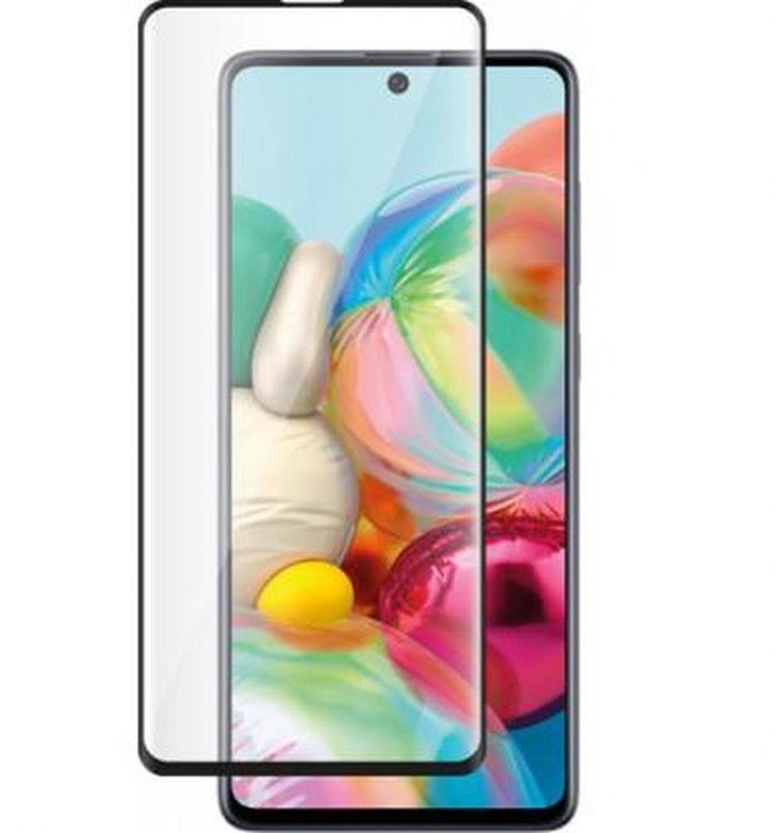 Bigben Connected, Schermbeschermer Geschikt voor Samsung Galaxy A71 in 2.5D gehard glas, Transparant