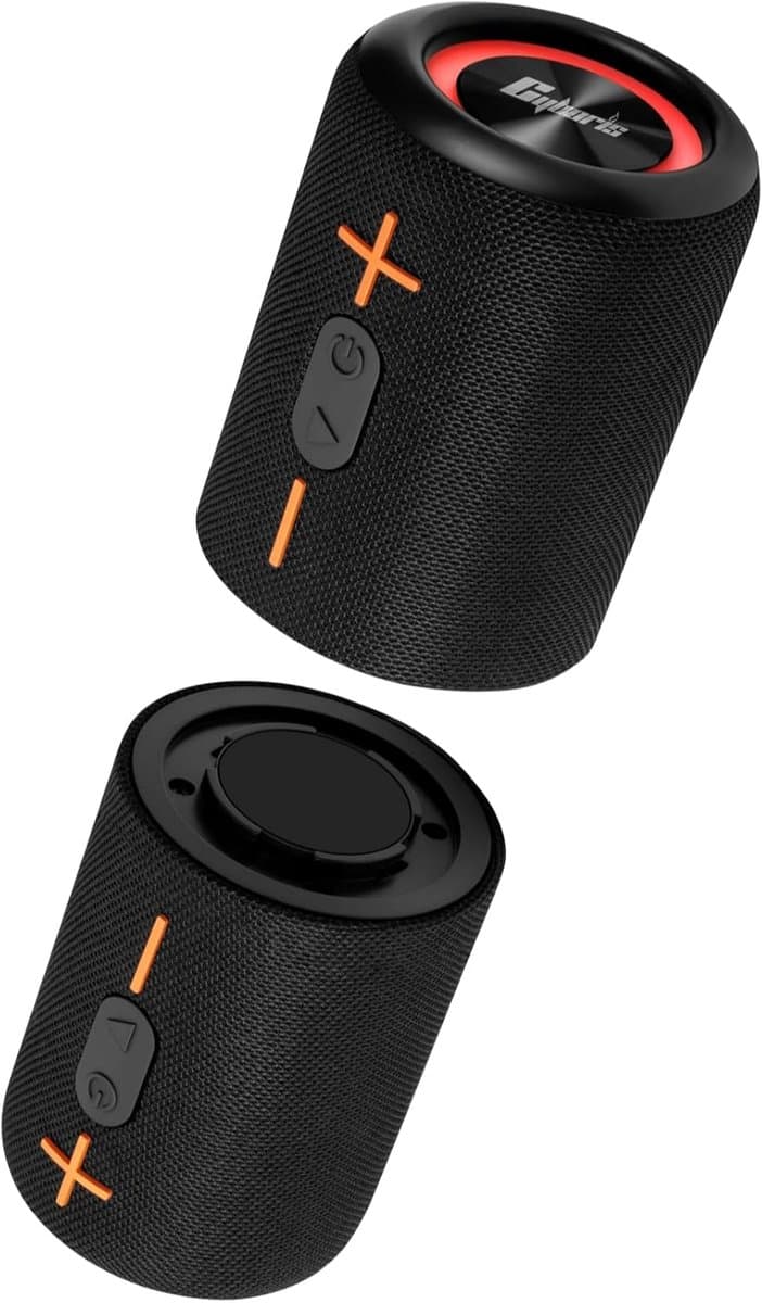 Draagbare Bluetooth Speaker - Stereo Geluid - Muziek Streamen - Splitsbaar Ontwerp - 20W Vermogen - Zwart