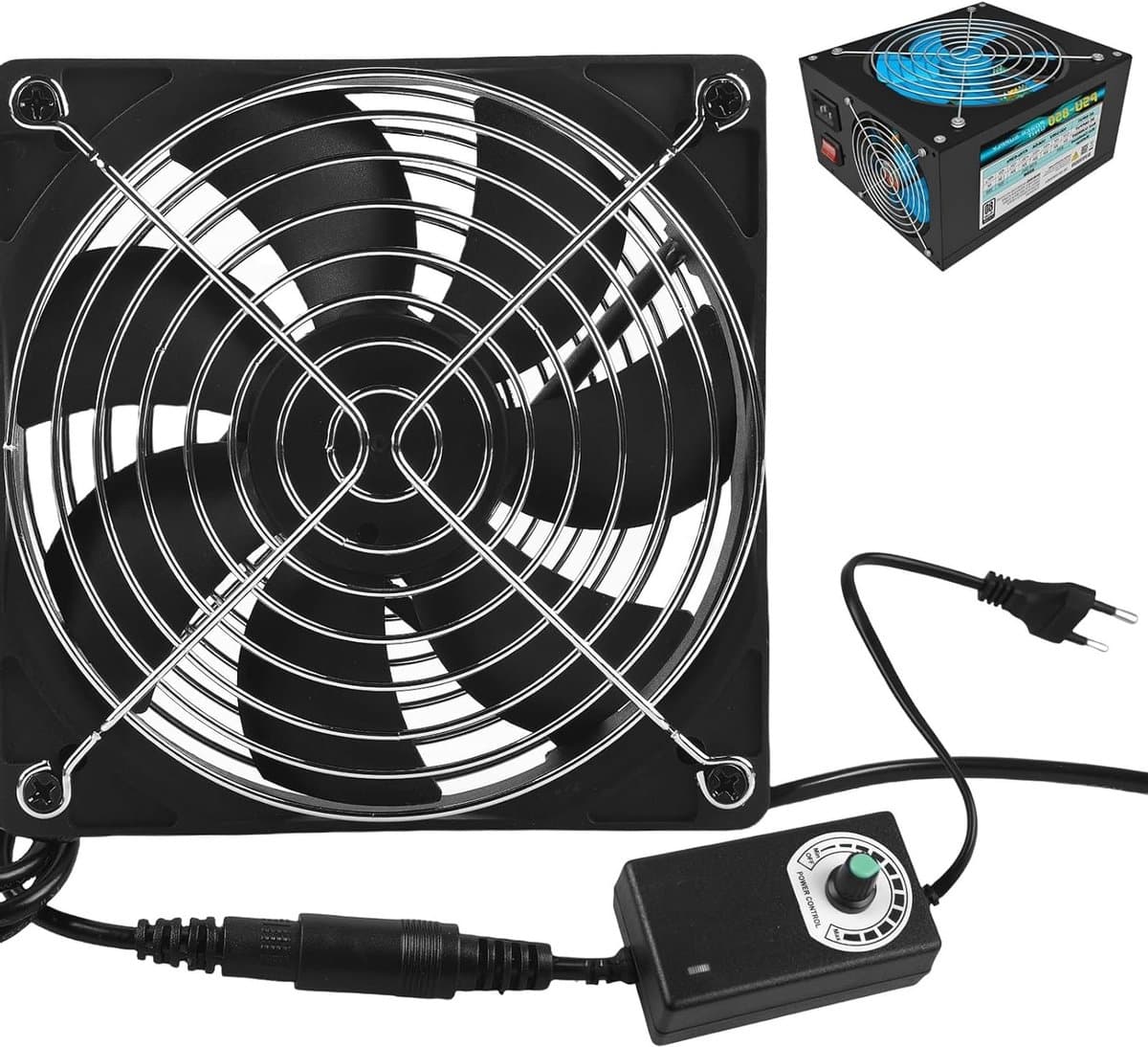 120mm Koelventilator met Snelheidsregeling voor Laptop en PC, Brushless Ontwerp, Ideaal voor Statistische Druk en Efficiënte Koeling