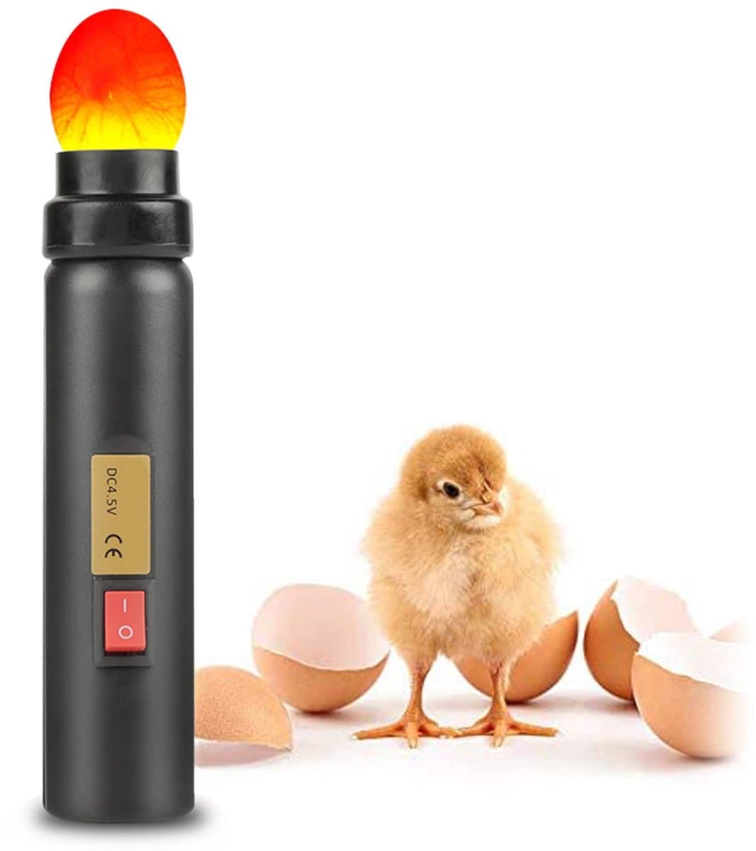 Dailygoody - Egg incubatiemonitor - Ei-kaarslicht - Eenvoudig te bedienen - Compact formaat - Fertiliteitstester - Geschikt voor incubators - Handig i