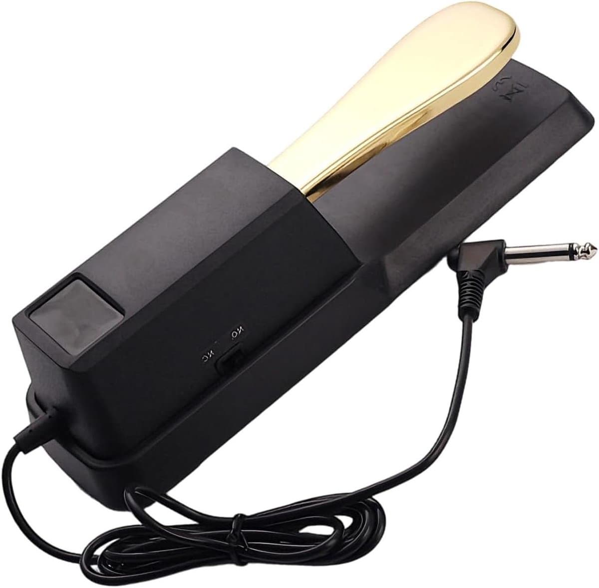 Piano Pedaal - Toetsenbord Accessoire - Muziek Maken - Antislip Onderkant - 23 cm - Goud
