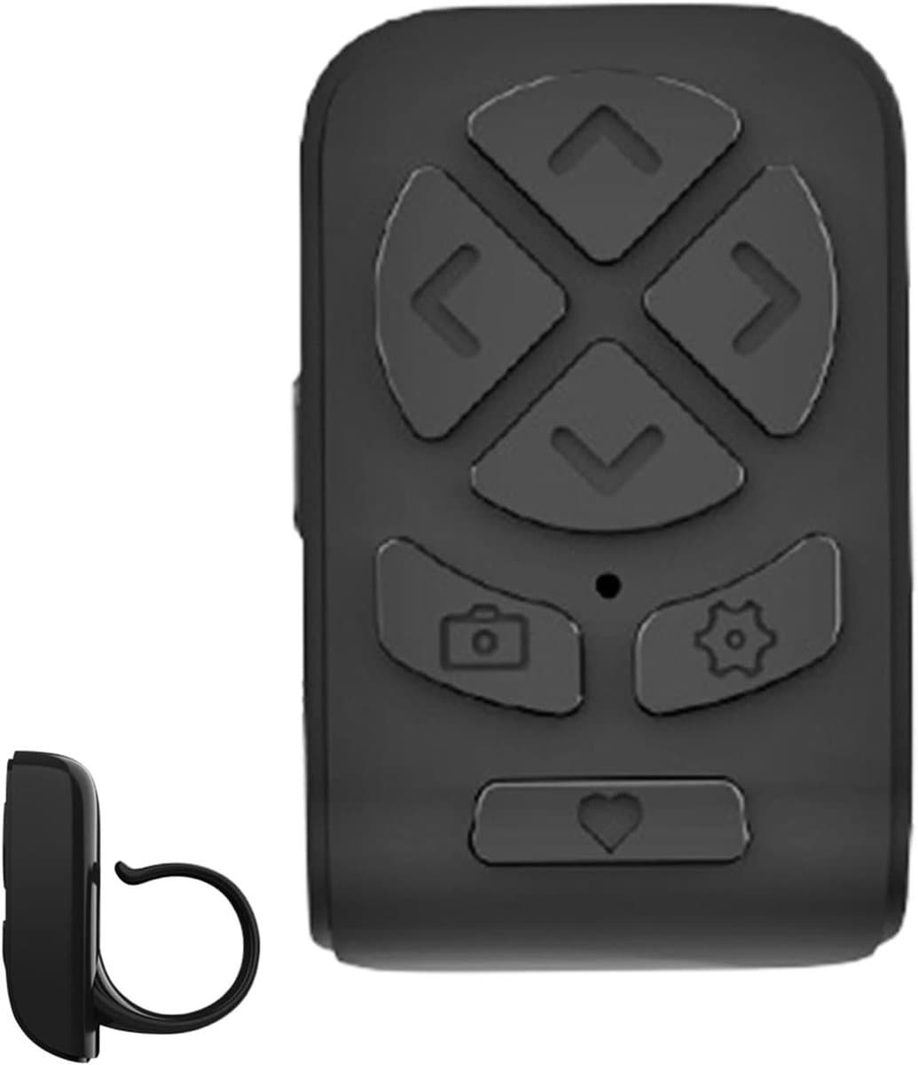 Scrollring Afstandsbediening - Telefoon Controller - Handsfree Bediening - Draadloze Verbinding - 10-15 Meter - Zwart