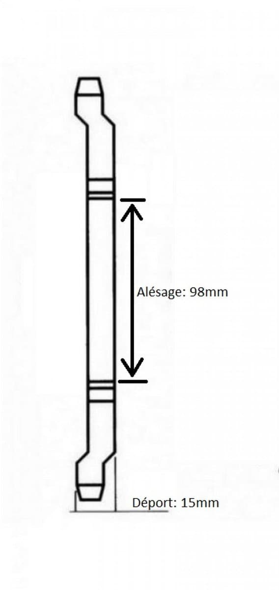 Couronne de transmission Charvin pour Mobylette Peugeot 50 103 MVL Neuf