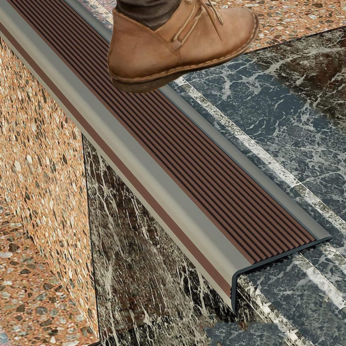 Antislip Trapneus PVC Rubber Traptreden Zelfklevend voor Binnen en Buiten