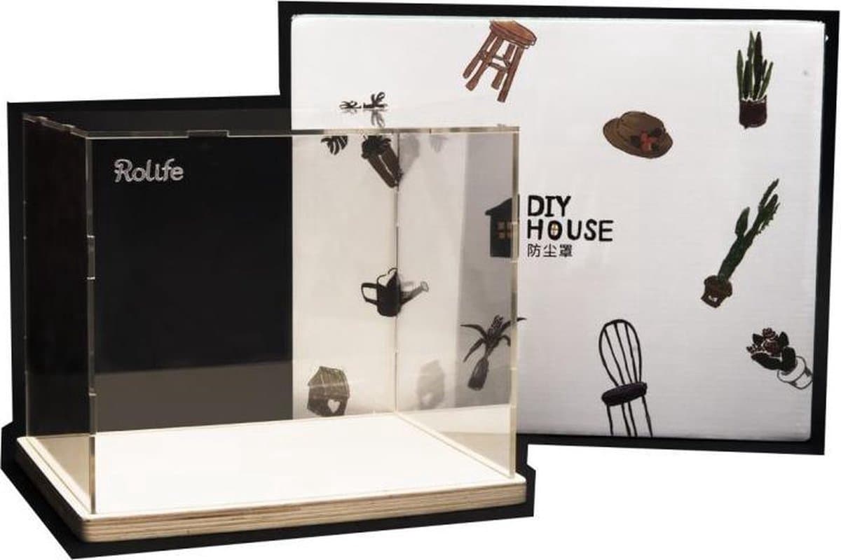 Robotime, DIY Dust Cover voor DIY Huisjes, DG 11,12 en 13, DF02L, 30,4x23,4x27cm