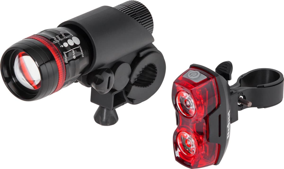 Rebel URZ0910 - Fietsverlichting - LED Voor en Achter - Waterbestendig - Batterij