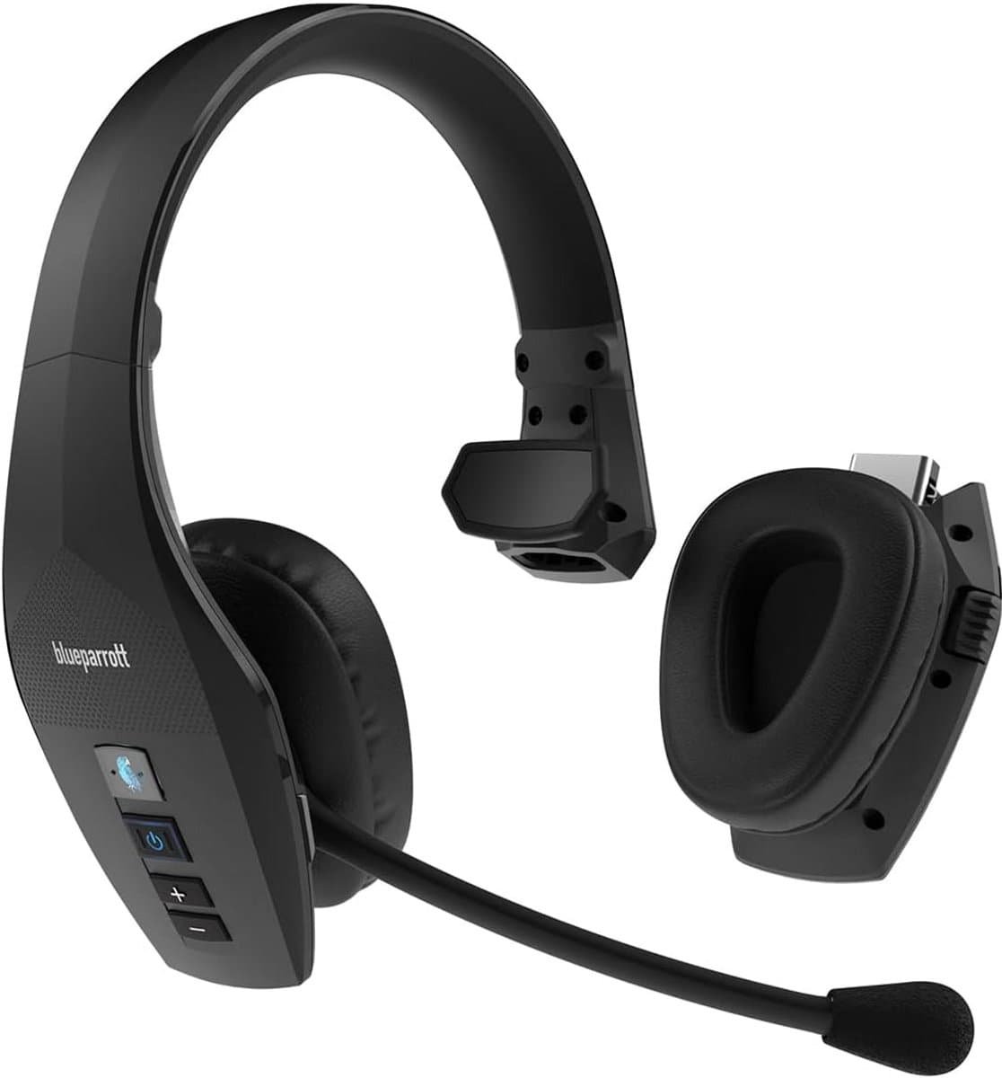 Draadloze Headset 2-in-1 Stereo naar Mono met 4 Microfoons en 96% Ruis Onderdrukking