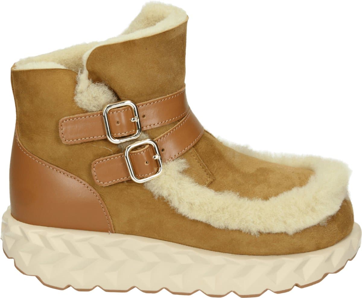 4ccccees - 4CS680003 JABARA MONTI - SnowbootsGevoerde laarzenDames laarzen - Kleur: Cognac - Maat: 39