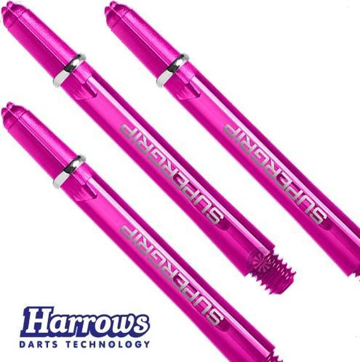 Harrows Supergrip Medium Dark Pink Set à 3 stuks