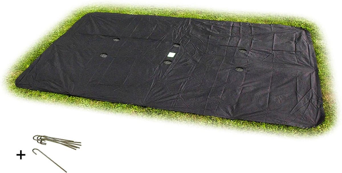EXIT Groundlevel Trampoline Afdekhoes 305x519cm - Trampoline Beschermhoes - Weerbestendig - Rechthoekig - Afdekzeil