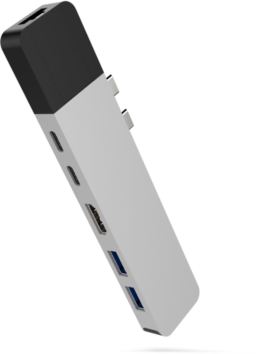 Hyper Net hub voor USB-C - Zilver