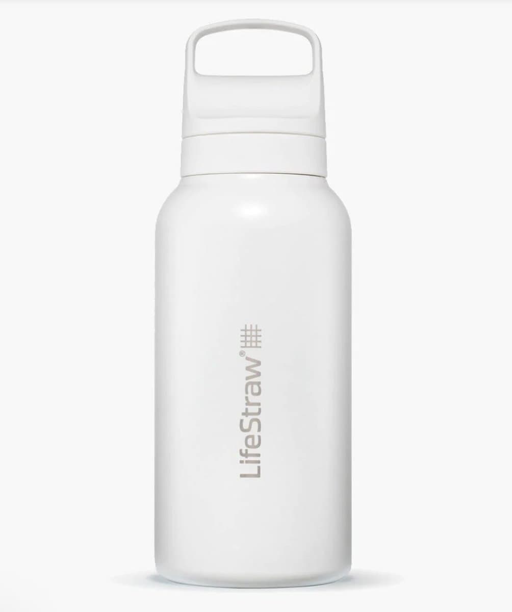 LifeStraw waterfilterfles Go 2.0 RVS geïsoleerd 1 liter - Wit