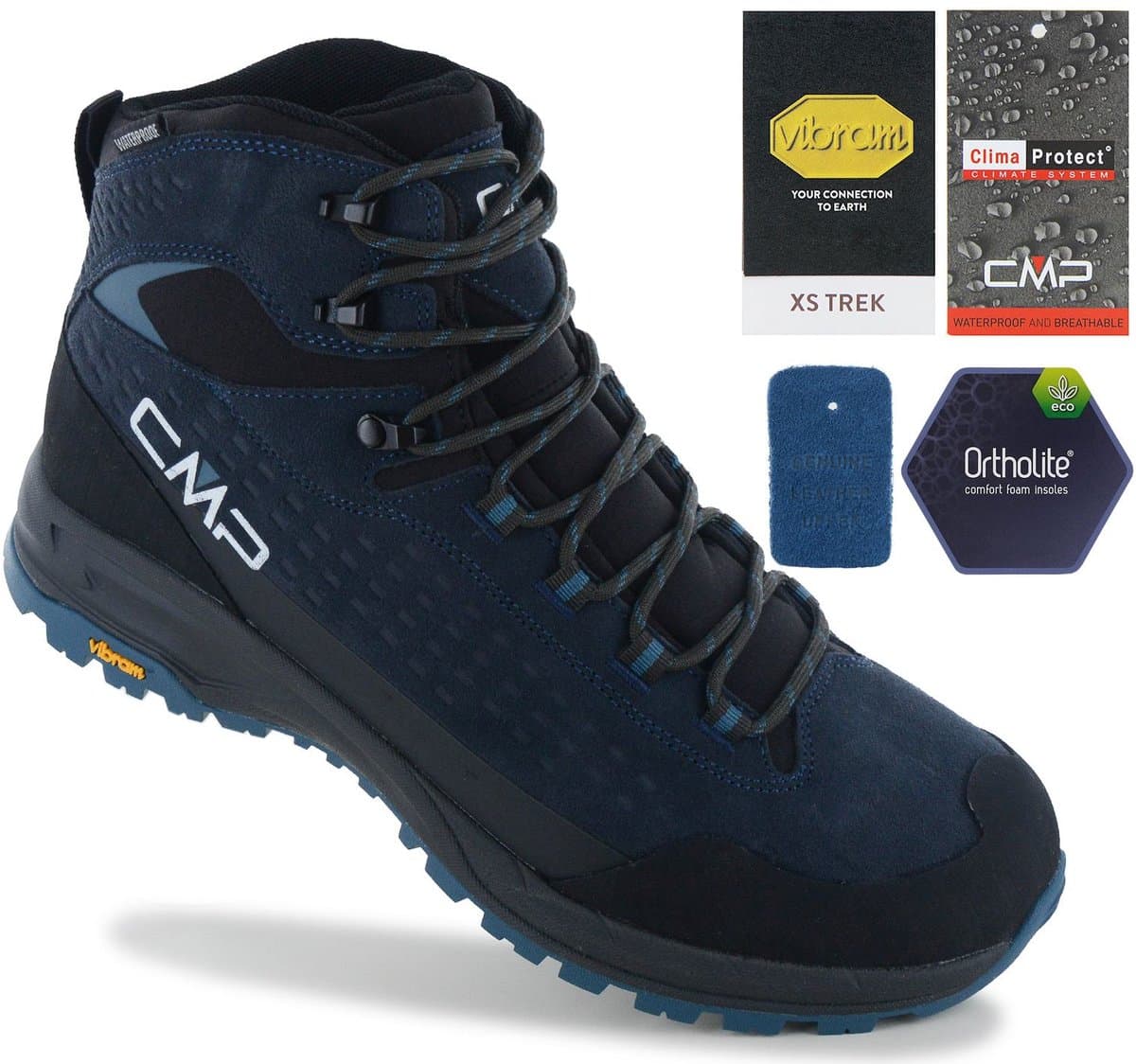 CMP Vertyx Mid WP Waterproof - Heren Wandelschoenen Trekking Boots 3Q17287-70UT , Maat: EU 39