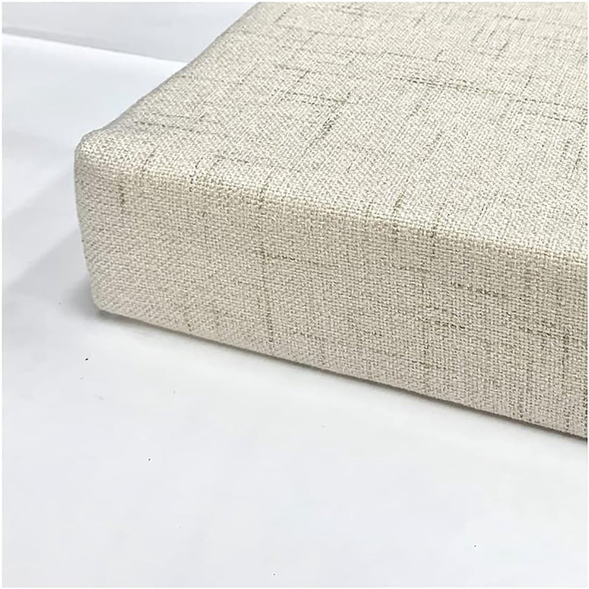 Kussen, Patio Rechthoek Bench kussen, voor Tuin Patio Gazon Bank, Diverse Size Foam Pad, 3,2 "(8cm) dikker settee kussen en grootte -Beige wit 150x40x8cm (59x16x3.2in)