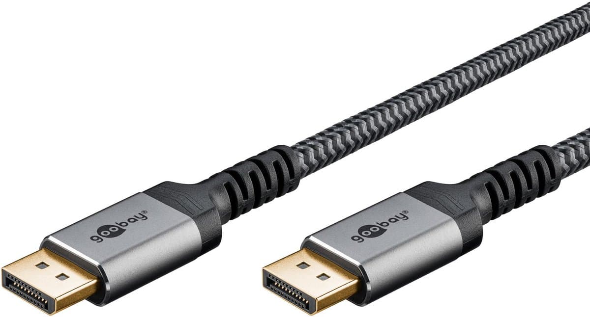 Goobay DisplayPort-kabel 1.4, 32,4Gbit/s (8K/60Hz DSC), Retail Polybag