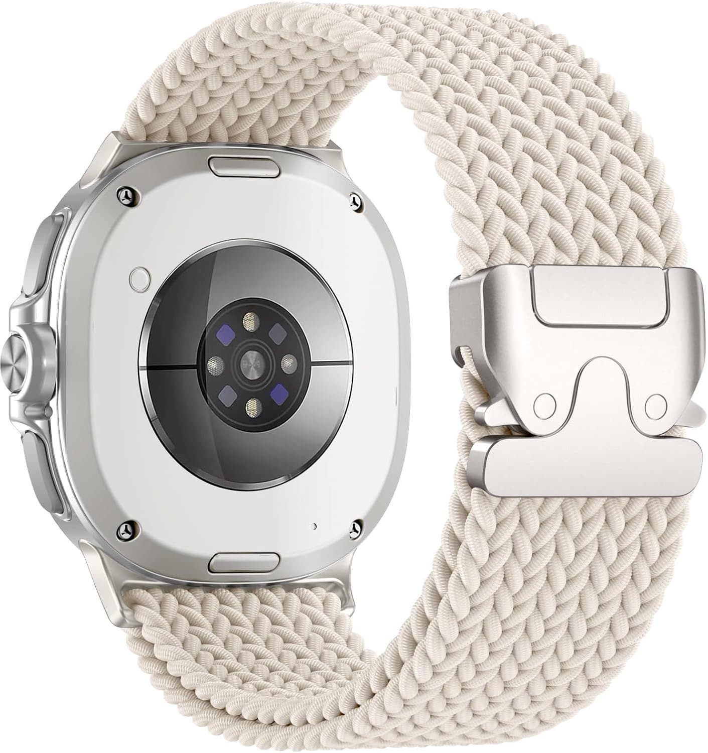 Maledan Gevlochten armband compatibel met Samsung Galaxy Watch 8 armband 40 mm 44 mm/8 Classic 46 mm heren dames - ShopVlot