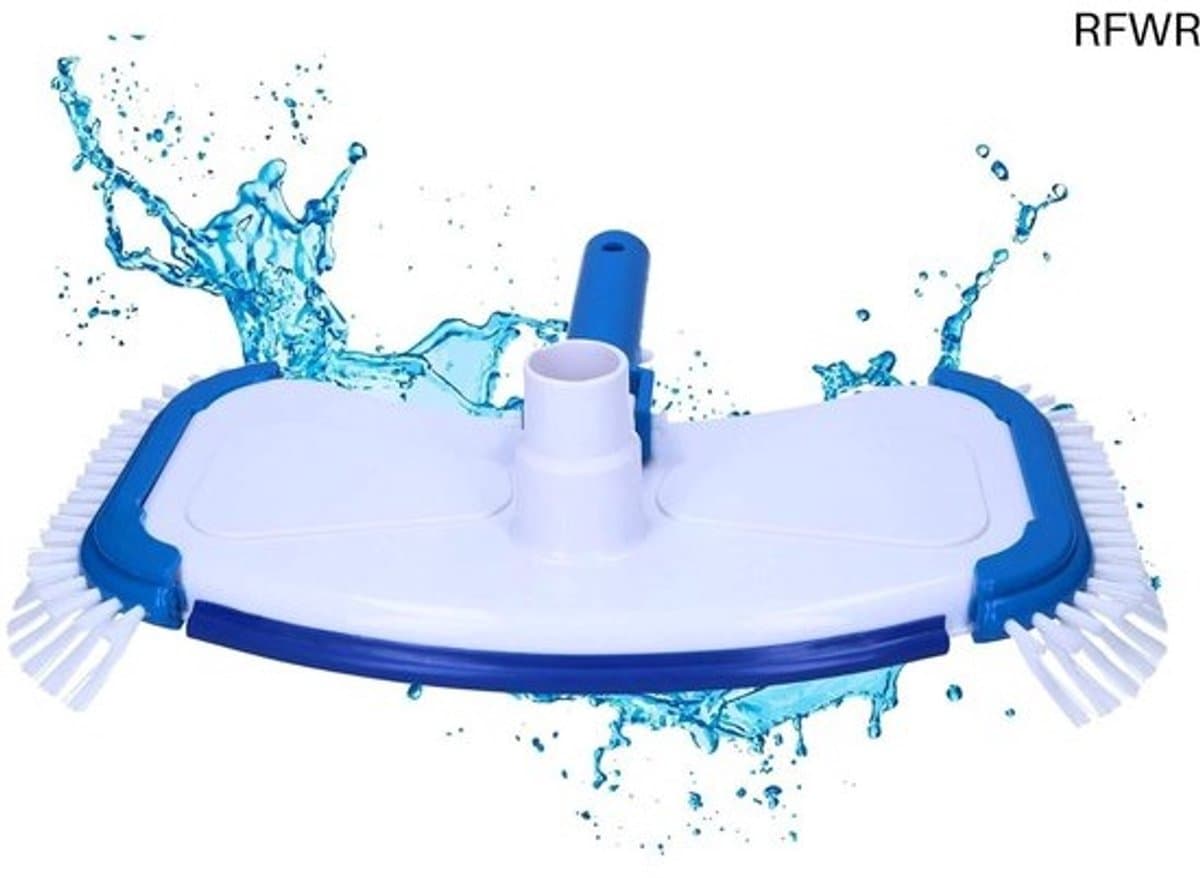 RFWR® Deluxe zwembadstofzuiger met 8 borstelharen en clip-on aansluiting