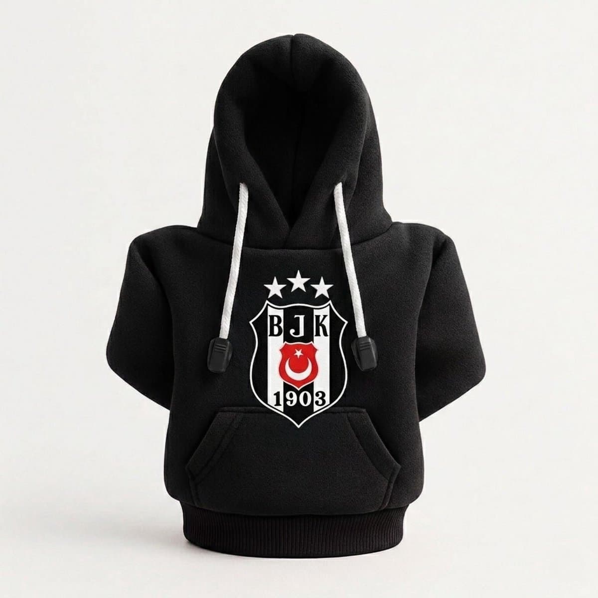 Jungengel Schakelpook Hoesje Besiktas Design - Mini Hoodie Auto Pookhoes - Universeel Zwart