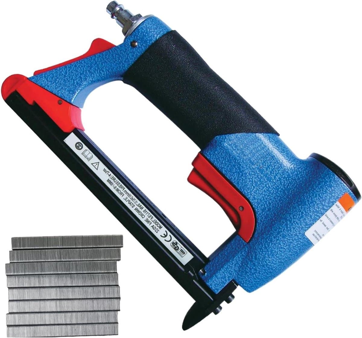 Pneumatische Spijkermachine - Bradnagelapparaat Montagegereedschap - Meubels Bekleden - Geluidsgereduceerd Ontwerp - 4-8 bar - Grijs