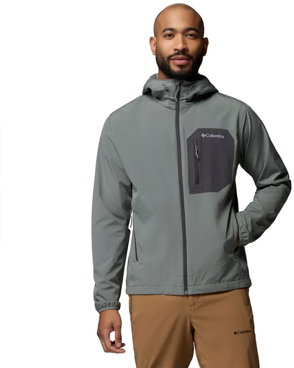 Columbia Tall Heights™ Iii Softshelljack Grijs L Man