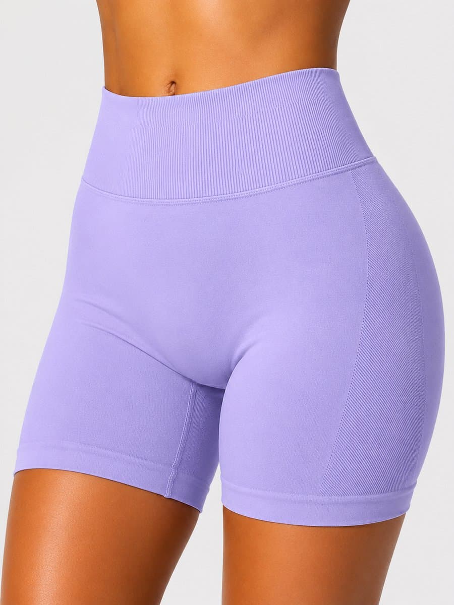 SparkNine Peachlift fitness short - dames - S - paars - hoge taille - butt lifting - buikcontrole - elastisch - stevig & aansluitend