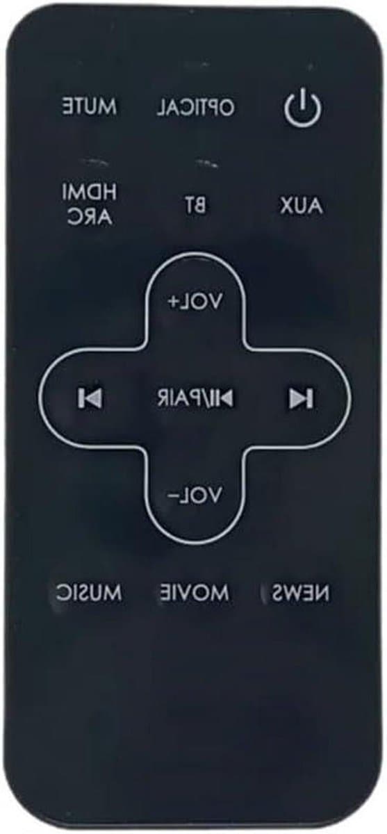 Afstandsbediening - Luidsprekerbediening - Home Cinema Bediening - Geen Programmering Vereist - 1.5V Batterij - One Color
