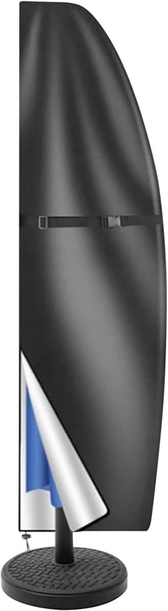 Parasolhoes Buiten - Zweefparasol Cover - Terras Beschermen - Waterdicht Oxford Materiaal - Tot 4 Meter - Zwart