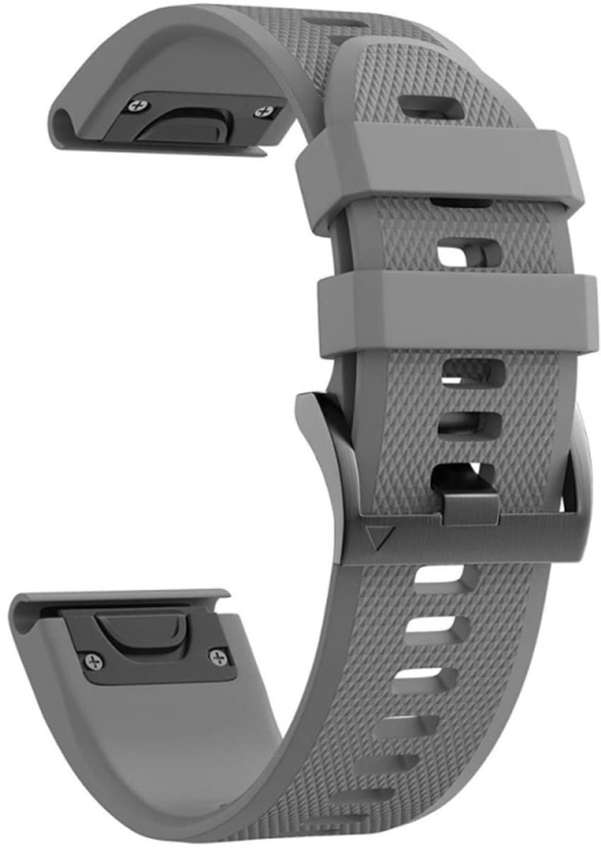 Voor Garmin Epix 22mm Silicone Watch -band (grijs)
