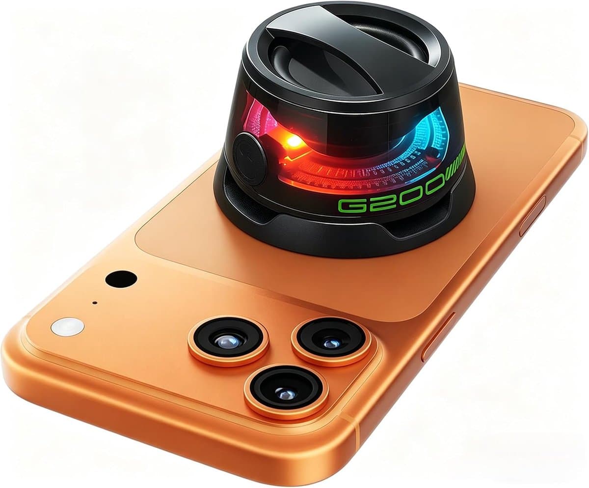 1 × G200 magnetische Bluetooth-luidspreker met RGB-verlichting, compact ontwerp, sterke magnetische bevestiging, kleurrijke RGB-verlichting, TWS-stereokoppeling, voor op reis, thuis en buitenshuis(Zwart)