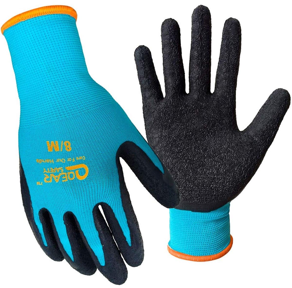Werkhandschoenen - Tuinhandschoenen - Tuinonderhoud - Getextureerde grip - 3 paar - Turquoise