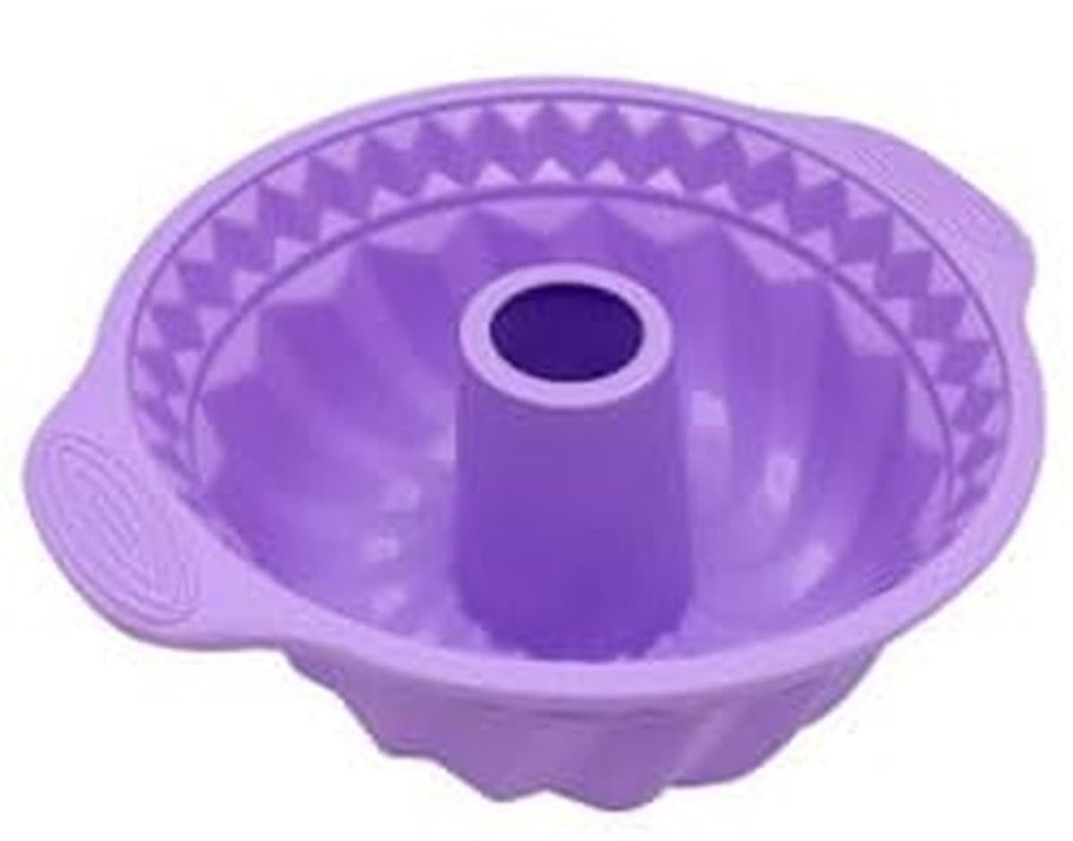 Dailygoods- Cakevorm Afneembaar - Siliconen Bakvorm - Luchtfriteuse - Taartvorm - 24 x 10 cm - Geschikt voor Oven/Magnetron/Vriezer