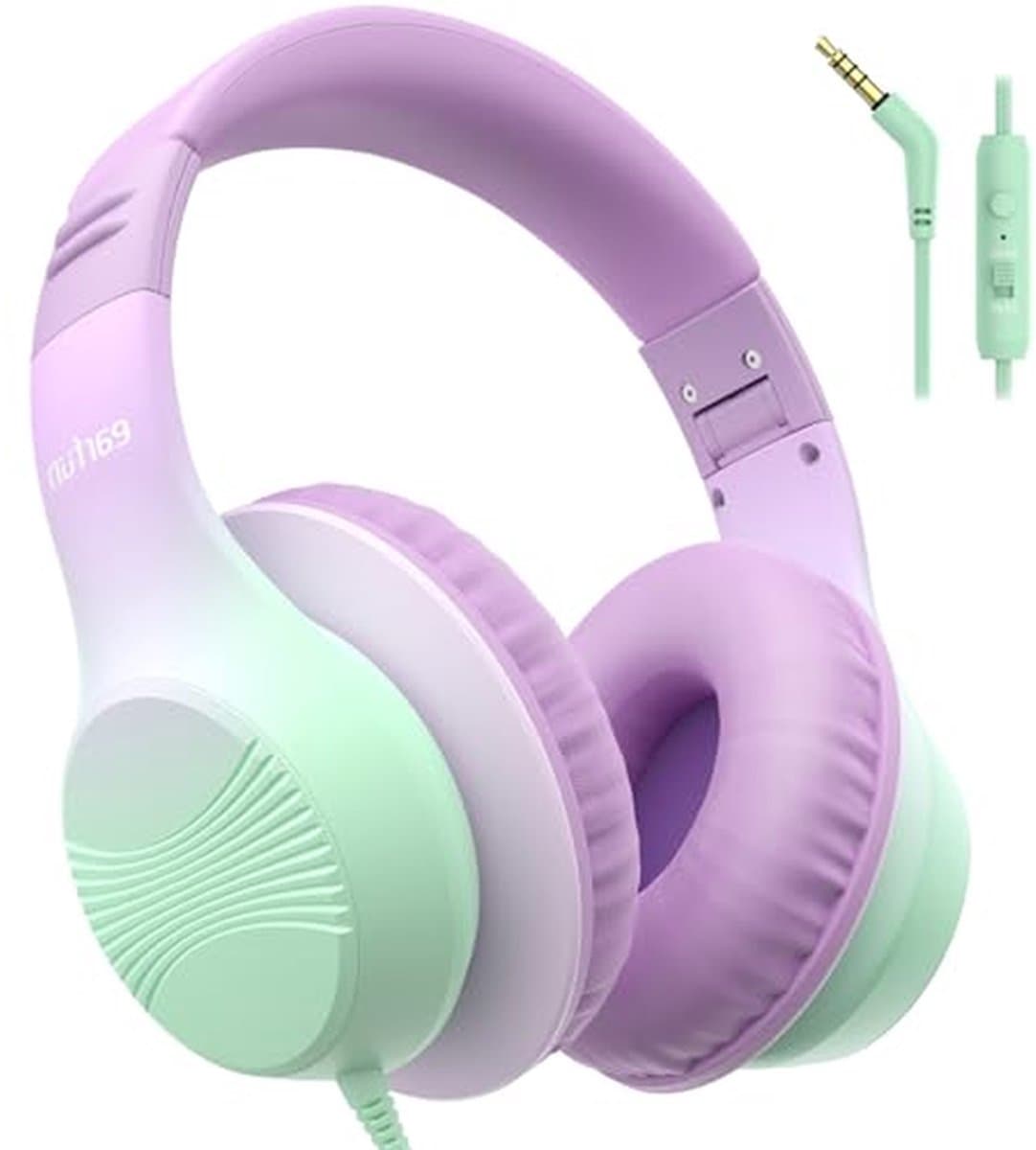 Kinderhoofdtelefoon - Over-ear koptelefoon - Veilig luisteren - Volumebegrenzer 85/94dB - 40mm driver - Zwart