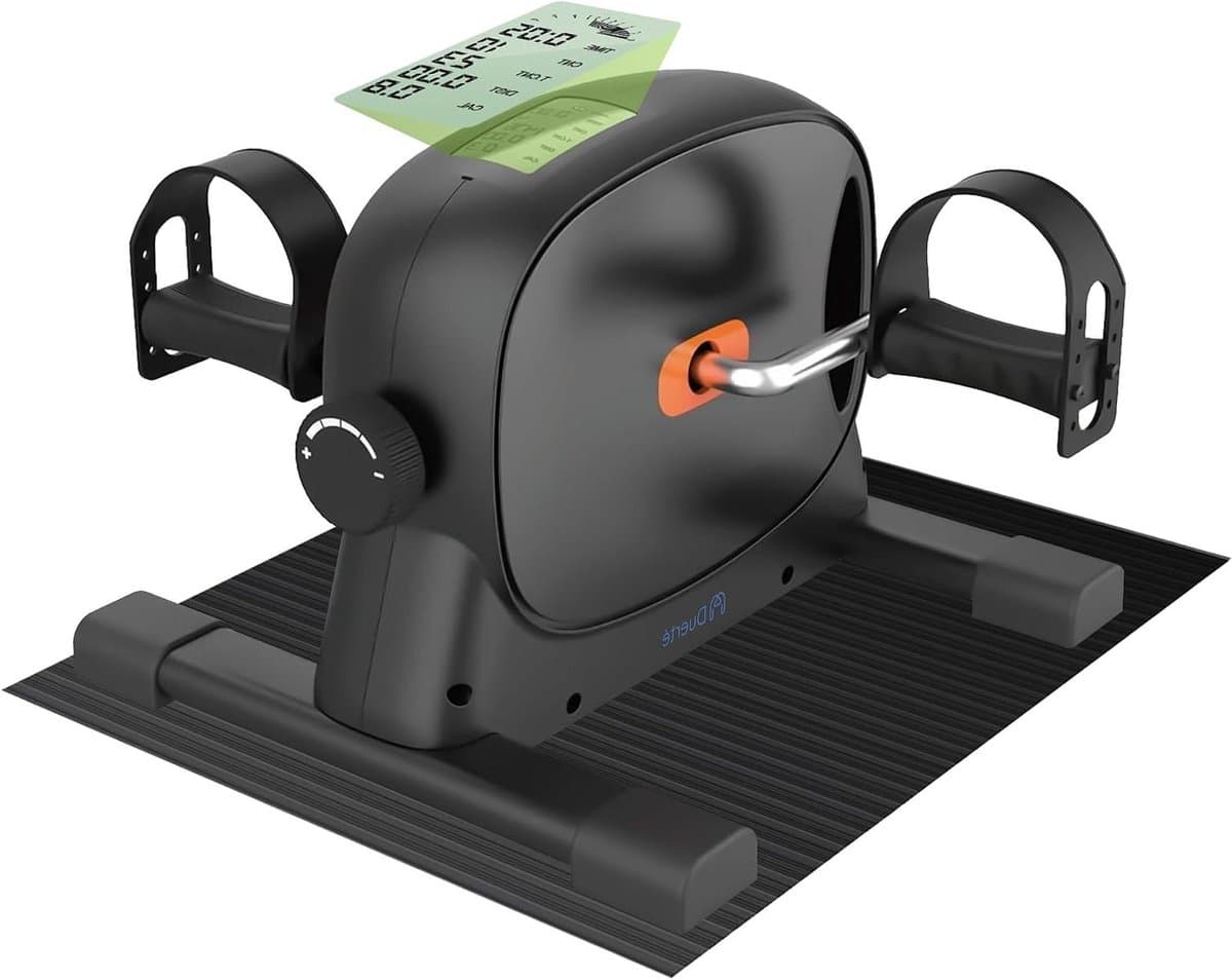 Fiets Trainer - Onderbank Fiets - Zittend Trainen - Met LCD Monitor - 40 x 30 x 30 cm - Zwart