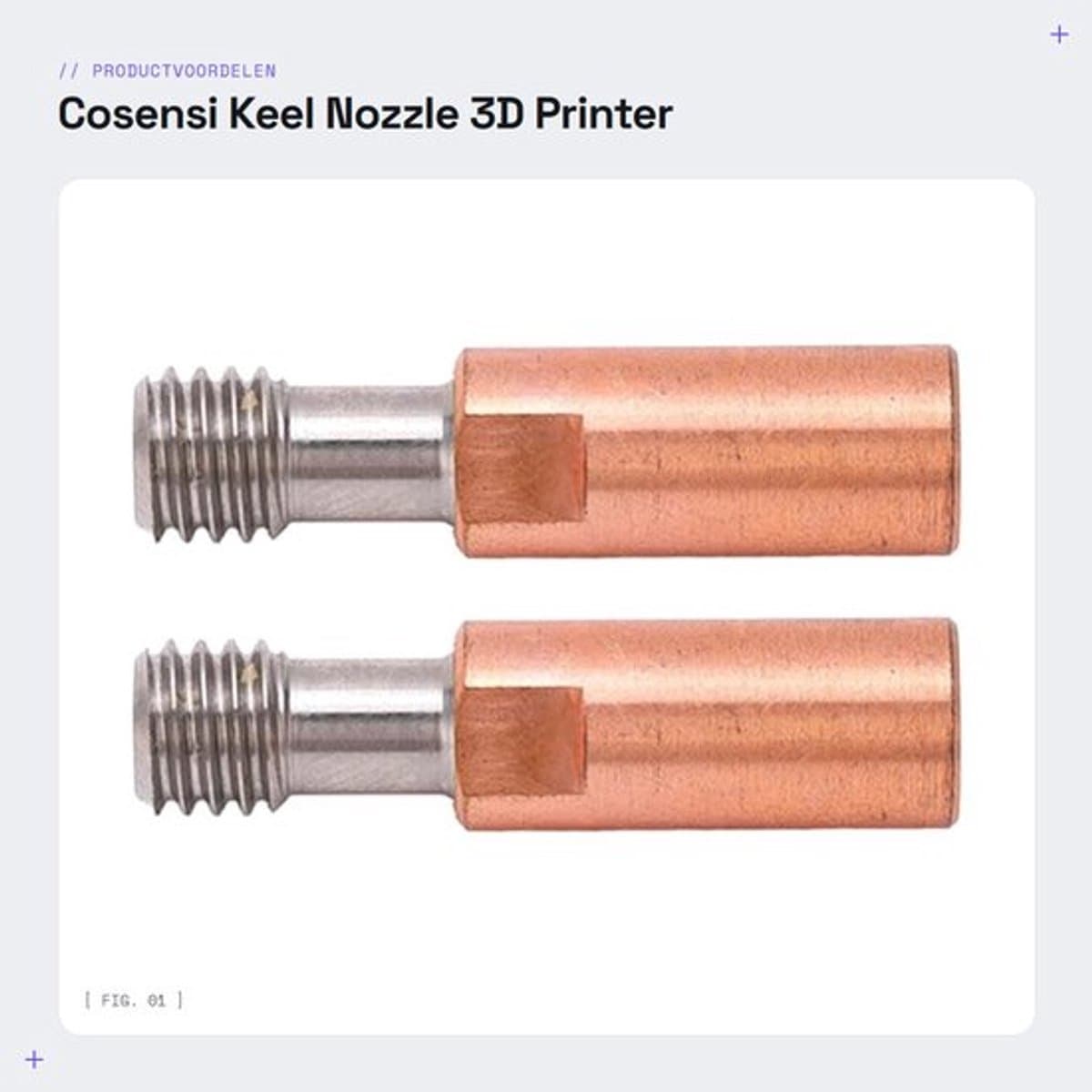 Keel Nozzle Vervanging - 2 Stuks - Ti-legering/Koper - Hittebestendig tot 500℃ - M6-draad - Geschikt voor Ender 3/3 V2/3 Pro - 3D-printer Nozzle