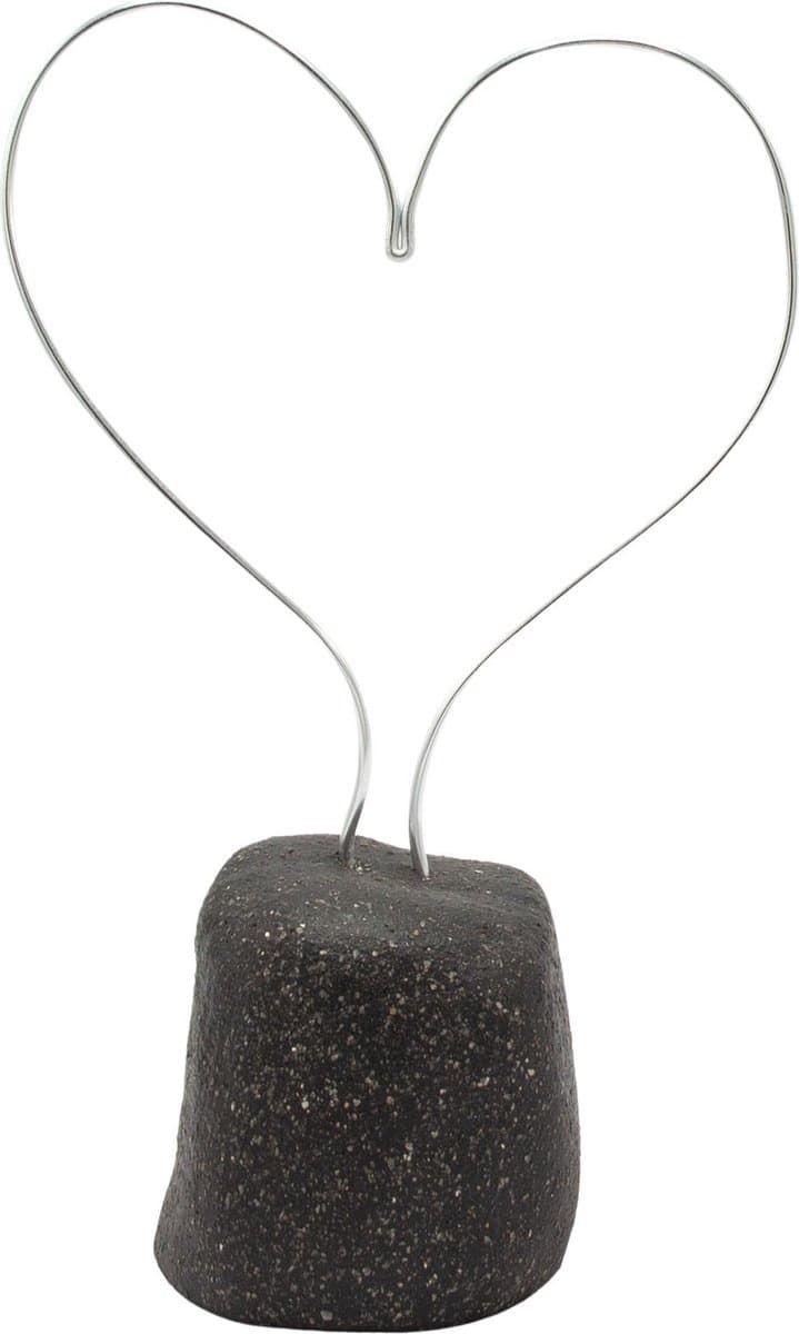Urn Hart - Urn voor as - zwart - handgemaakt - Lalief
