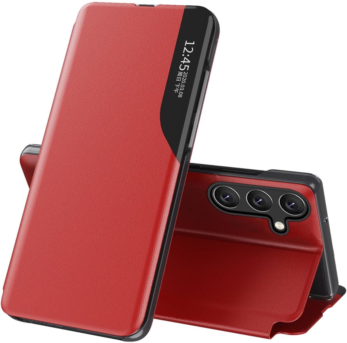 Groothandel Hoesje Voor Samsung Galaxy S25 Eco Leder Met Klep En Functie
