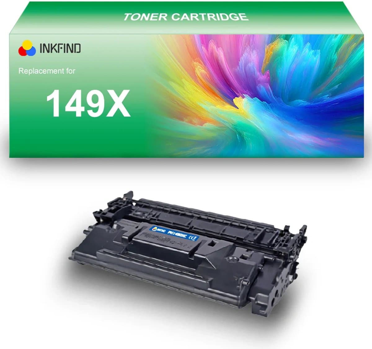 INKFIND 149X (W1490X) Tonercartridge compatibel met HP 149X W1490X - 1-pack Zwart