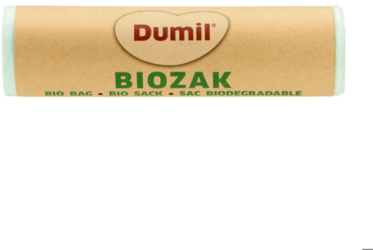 Dumil Biozak 140 L – 88×134 cm - Composteerbare Afvalzak – Per rol 3 stuks