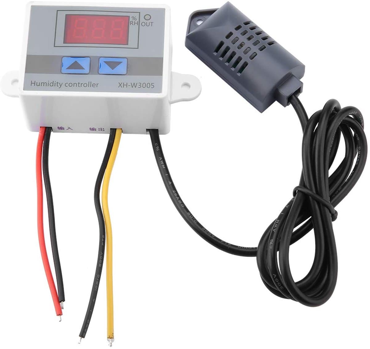 Digitale Hygrometer - Hygrometer Controller - XH-W3005 Hygrometer Switch Controller - Vochtigheid Sensor 0~99% RH 12V/24V/220V