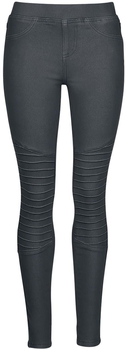 R.E.D. Rock-Engineered Design Zwarte legging in biker-look - Dames - L