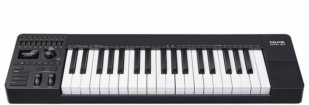 MIDI keyboard controller - NUX NTK-37 - 37 toetsen - 9 faders - Touchpad