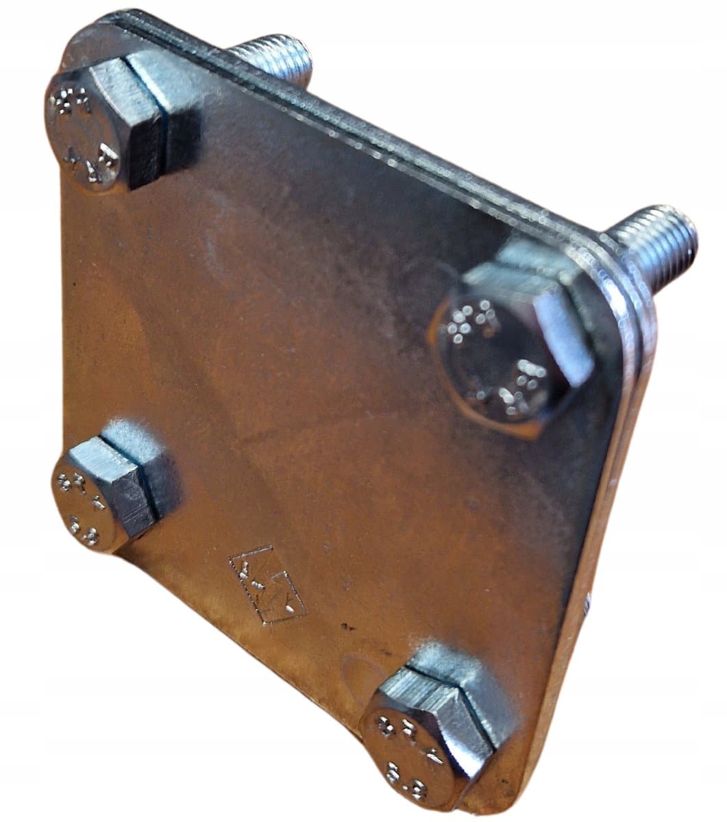 Błyskawica - Kruisklem Bliksemafleider - Voor Platte Strip (Bednarka) - 4x M8 Bouten - S-40 (Tot 40mm Breed)