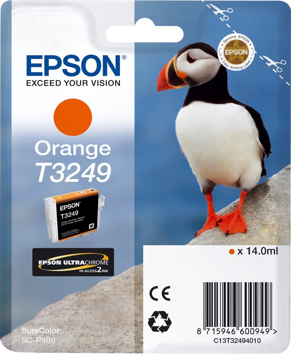 Epson T3249 - Inktcartridge / Oranje