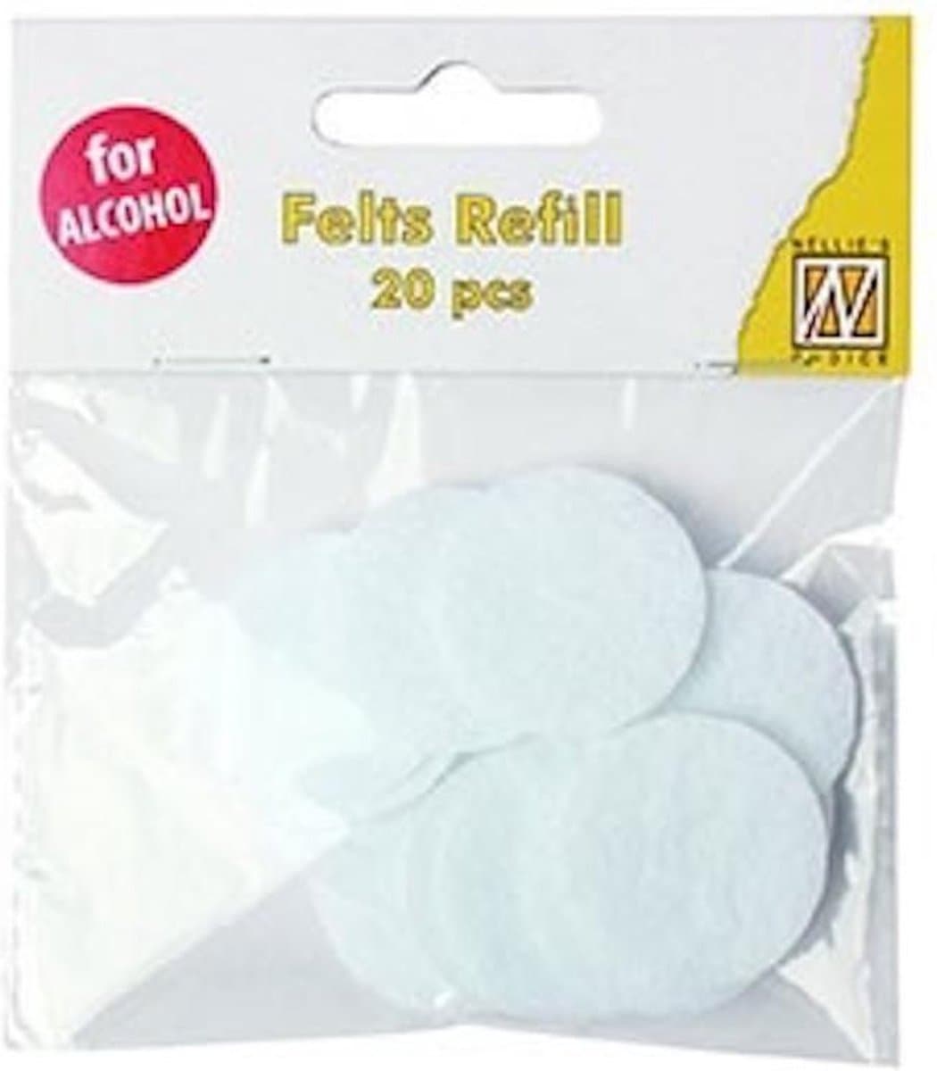 Refill felts round for IAP006 (20 pcs/polybag)