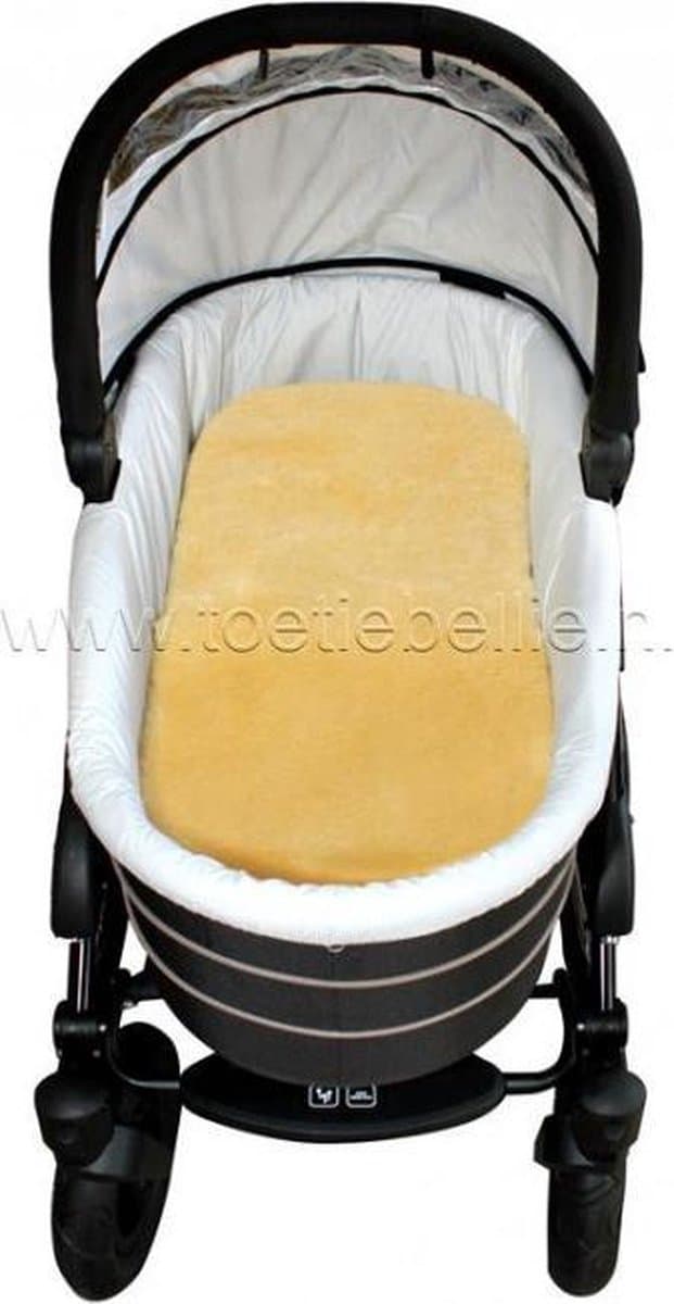 Heitmann Felle Lamsvacht - Voor in de kinderwagen, buggy of wiegje - schapenvacht - Goud/natuur