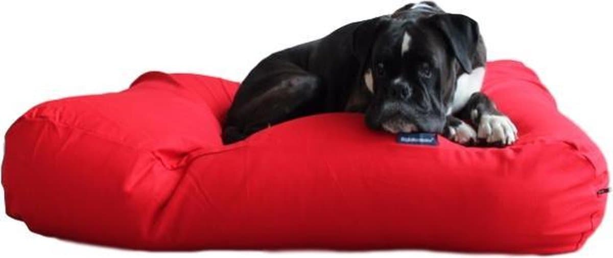 Dog's Companion Hondenkussen / Hondenbed - XL - 140 x 95 cm - Rood Canvas/Katoen