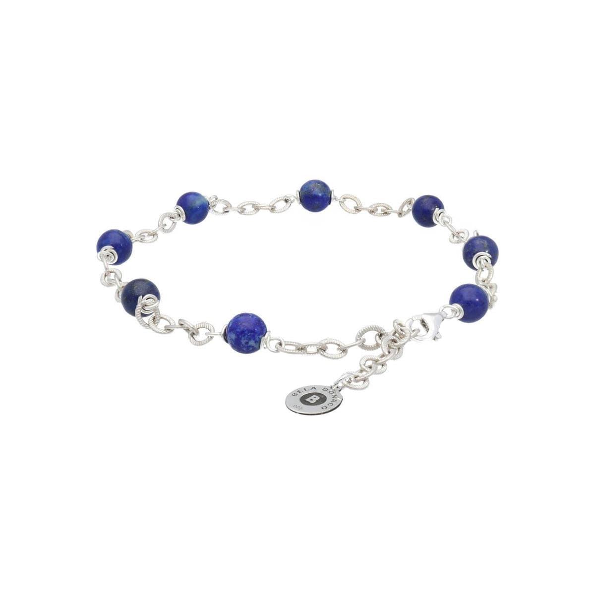 Bela Donaco - Enkelbandje Wrap Wire B6 – Lapis Lazuli – Sterling Zilver