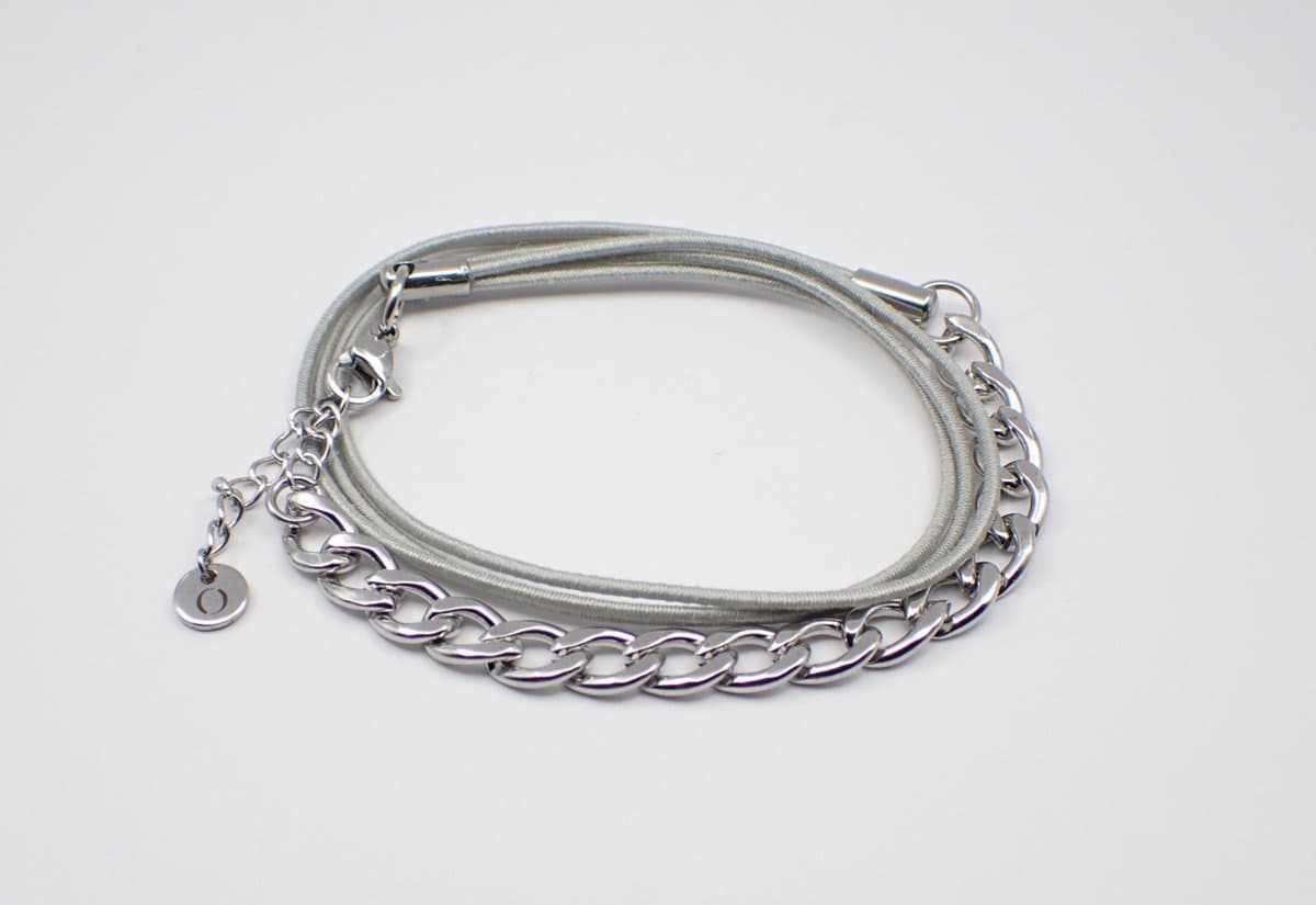 Colure® wikkelarmband jasseron robuust gourmet grijs